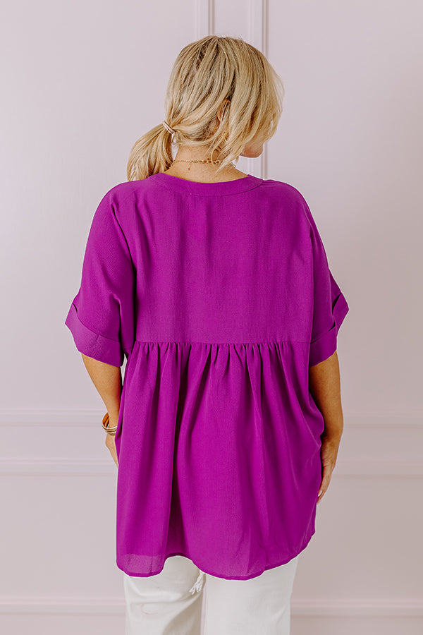 City Escape Shift Top in Orchid Curves