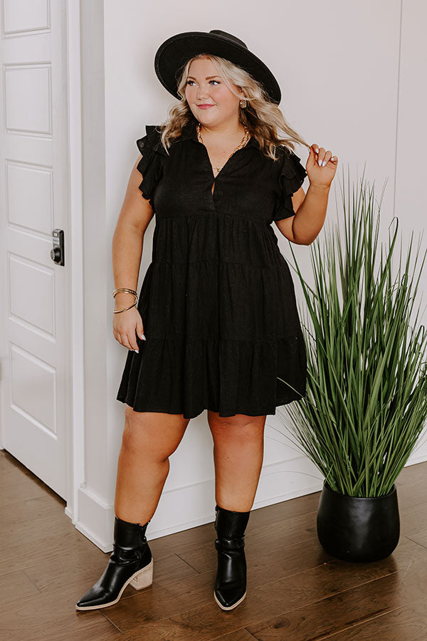 black plus size babydoll dress 26 SSS-A {Midnight Hour} Black Babydoll Dress PLUS SIZE 1X 2X 3X