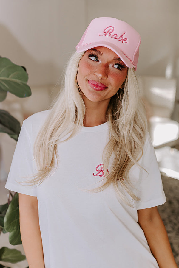 Babe Embroidered Trucker Hat