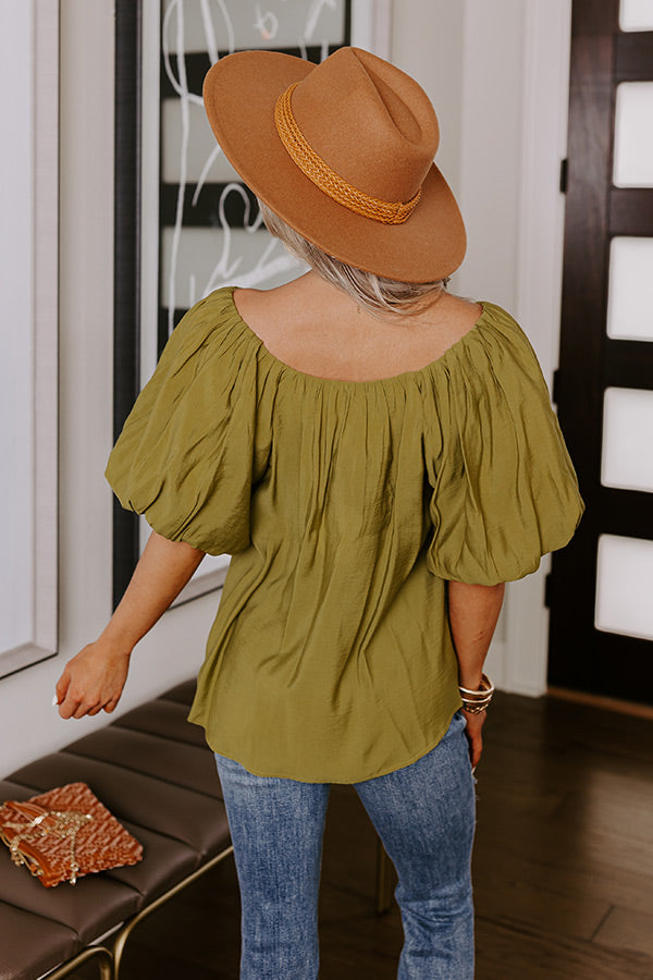 City Dream Shift Top In Lime