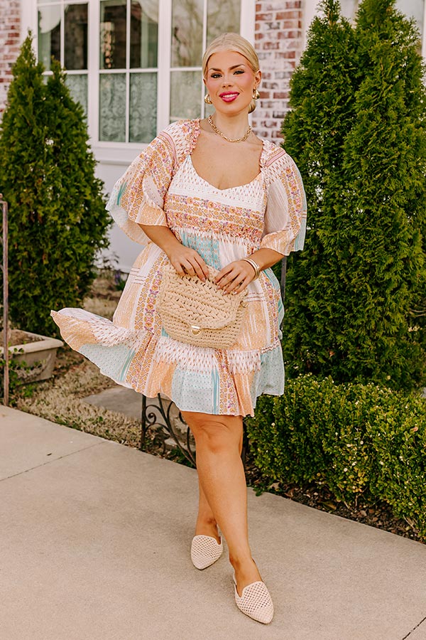 Seeking The Shore Shift Dress in Ivory Curves 3XL / Ivory Seeking The Shore Shift Dress in Ivory Curves 3XL / Ivory