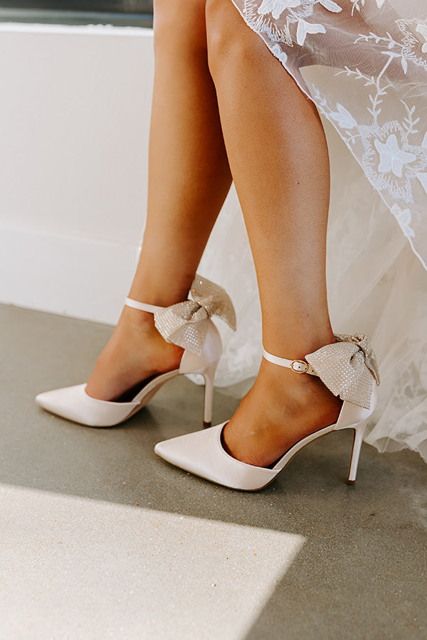 The Cherish Satin Heel