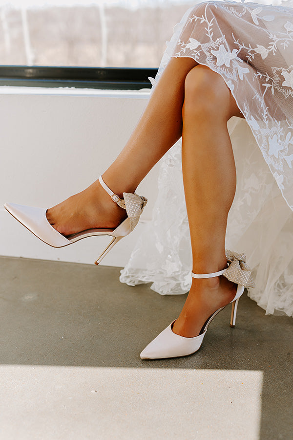 The Cherish Satin Heel