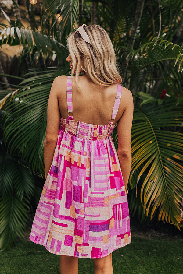 Feeling Butterflies Romper in Hot Pink