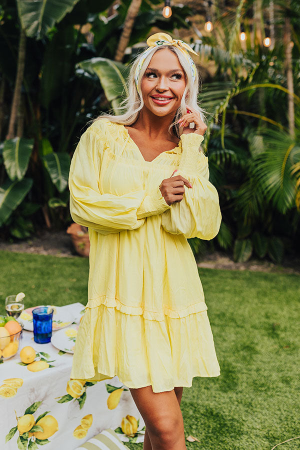 Brunch On The Coast Shift Dress in Yellow Brunch On The Coast Shift Dress in Yellow