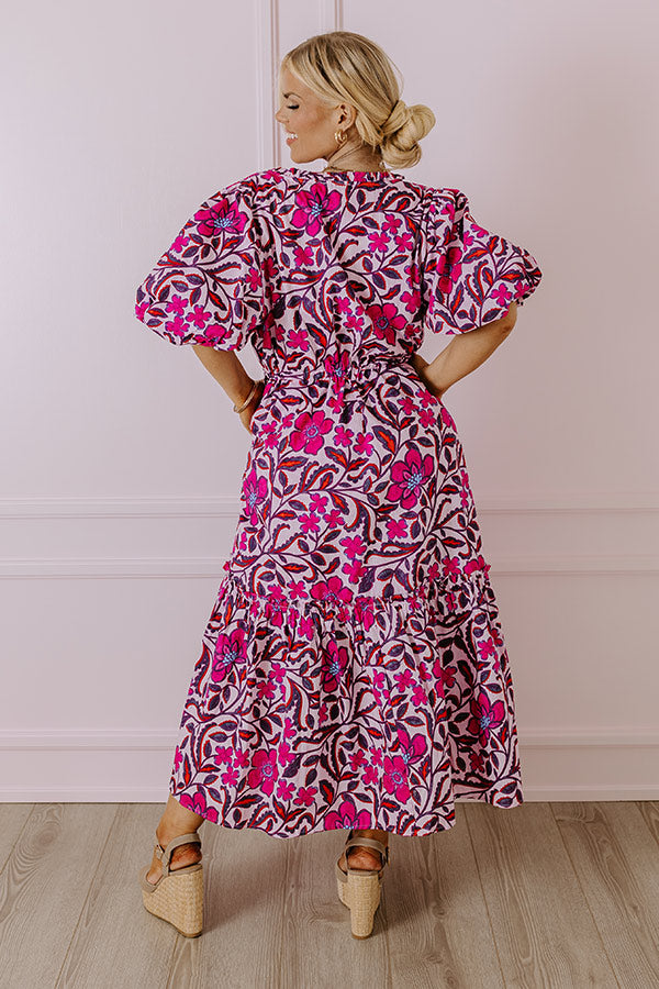 Pretty In Blooms Midi in Pink Curves