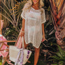 Coral Cove Cabana Crochet Cover Up in White Image - 1