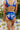  royal-blue Tropical Shoreline High Waist Bikini Bottom 