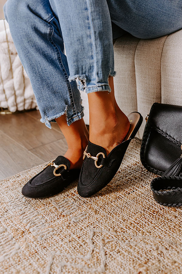 The Elle Faux Suede Mule Loafer