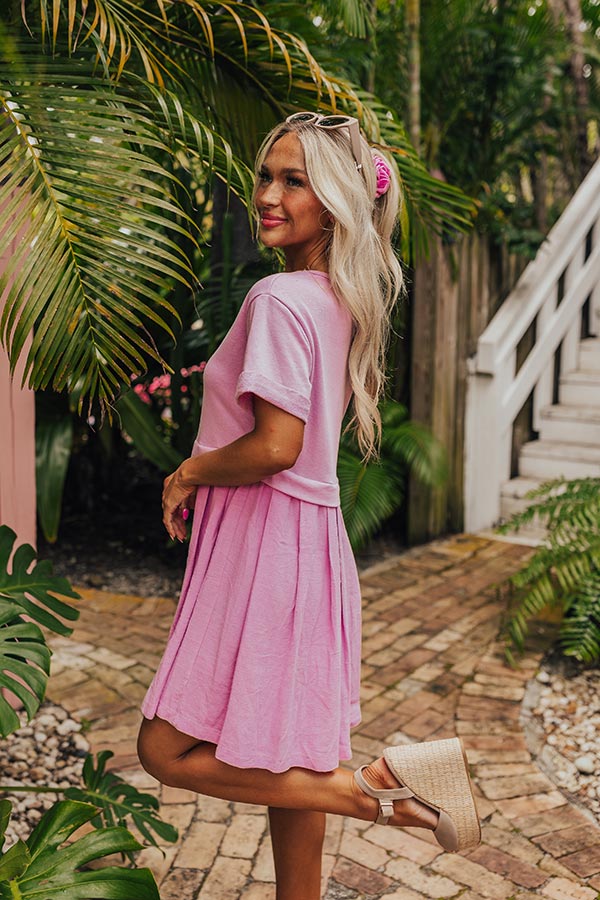 Simple Moment Mini Dress in Blush