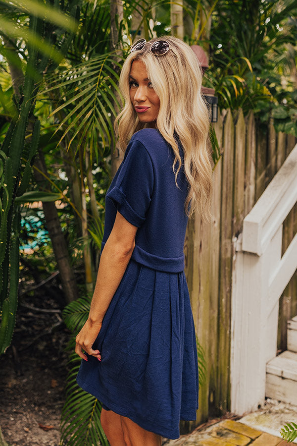 Simple Moment Mini Dress in Navy