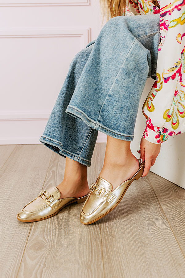 The Bridget Metallic Mule Loafer