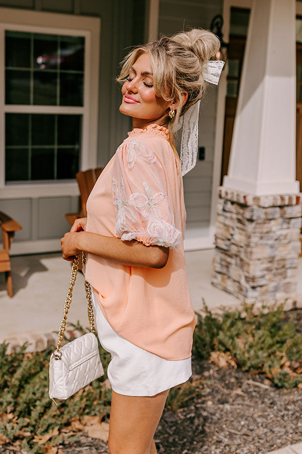 Cherished Moment Shift Top in Peach