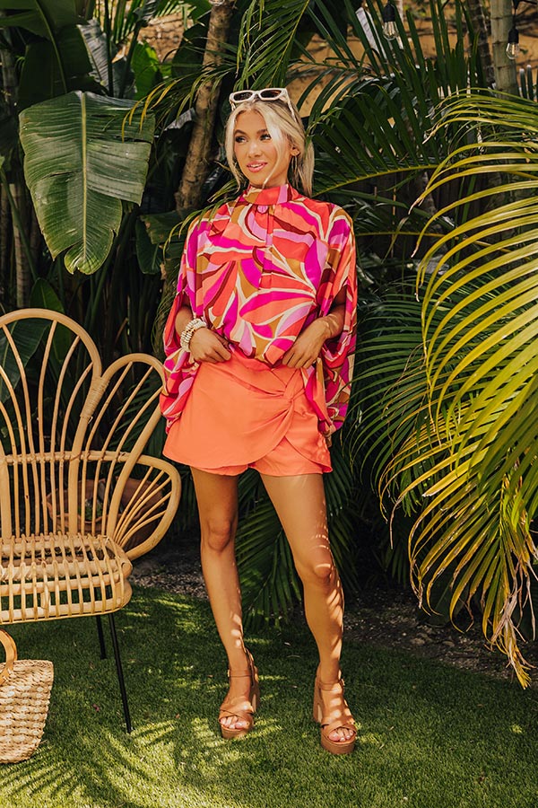 Party On The Go Skort in Orange