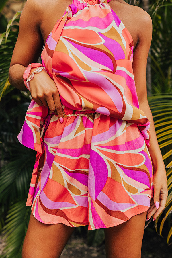 Sunkissed Shores Shorts in Coral Sunkissed Shores Shorts in Coral