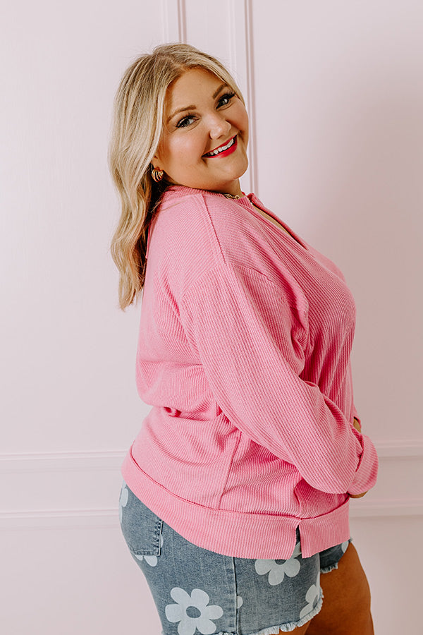 Boardwalk Babe Shift Top in Pink Curves 1XL / Pink Boardwalk Babe Shift Top in Pink Curves 1XL / Pink