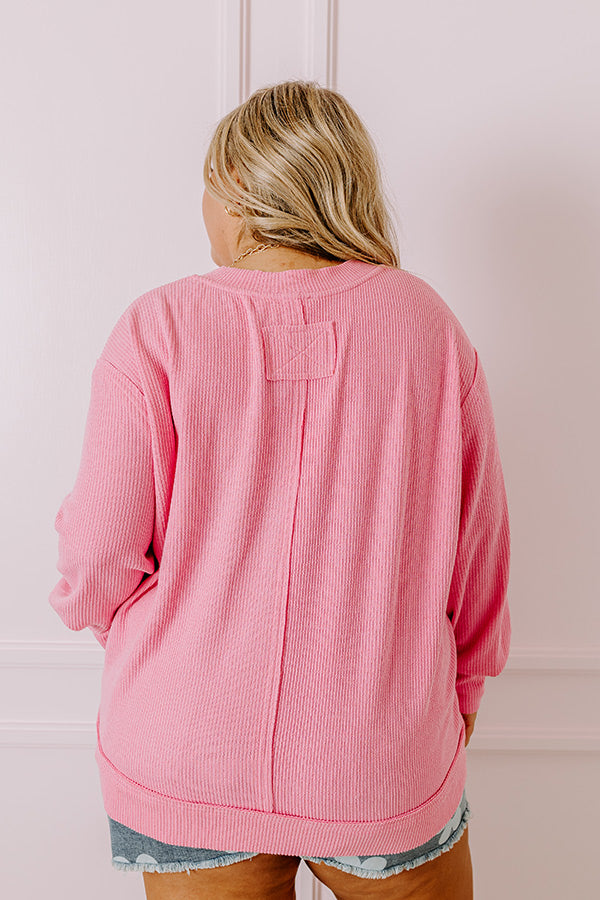 Boardwalk Babe Shift Top in Pink Curves 1XL / Pink Boardwalk Babe Shift Top in Pink Curves 1XL / Pink