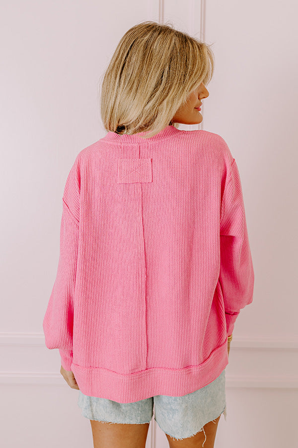 Boardwalk Babe Shift Top in Pink