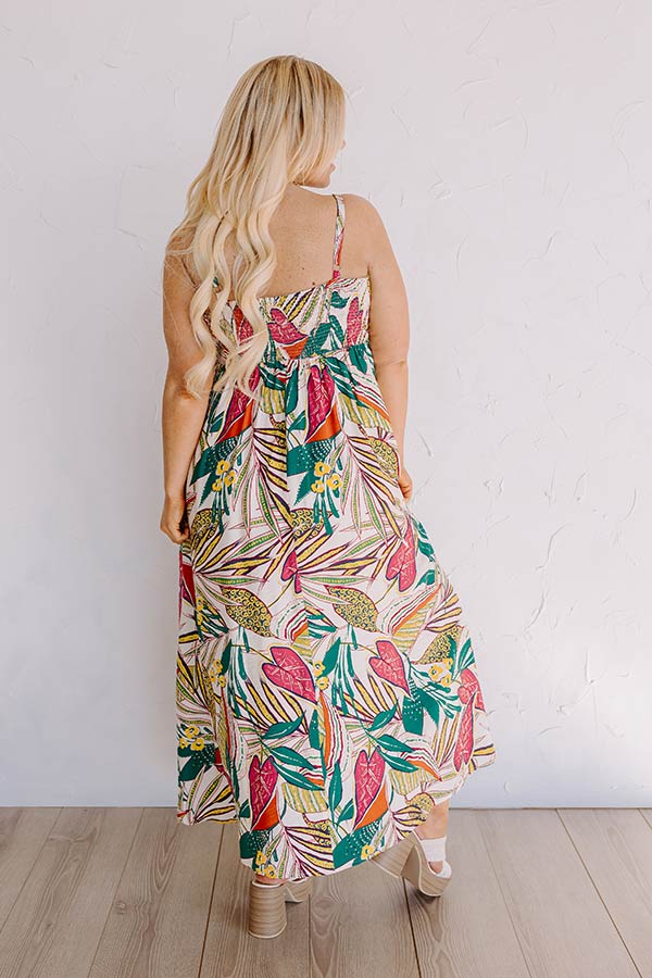 Tranquil Time Floral Midi in Cream Curves