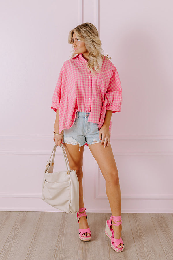 Vacay Ways Oversized Button Up