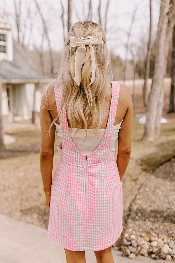 Brunch Voyage Houndstooth Mini Dress