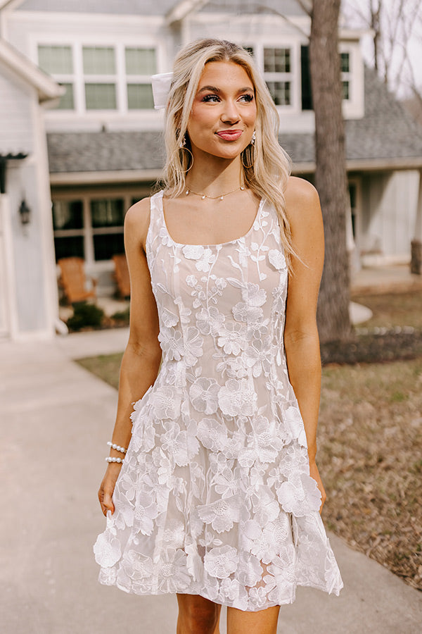 Endless Love Embroidered Mini Dress