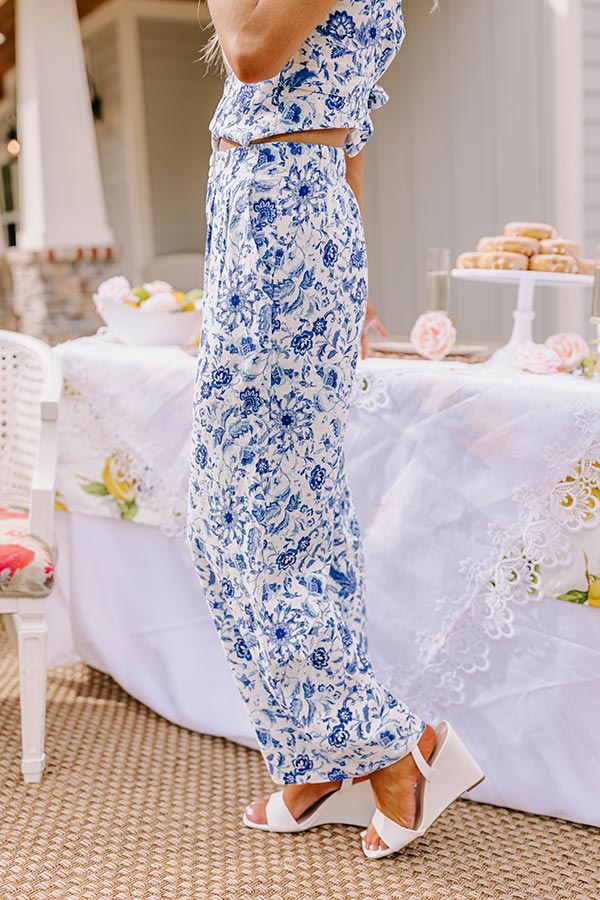 Summer Soiree High Waist Linen-Blend Pants