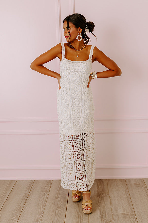 Boho Love Crochet Maxi Dress