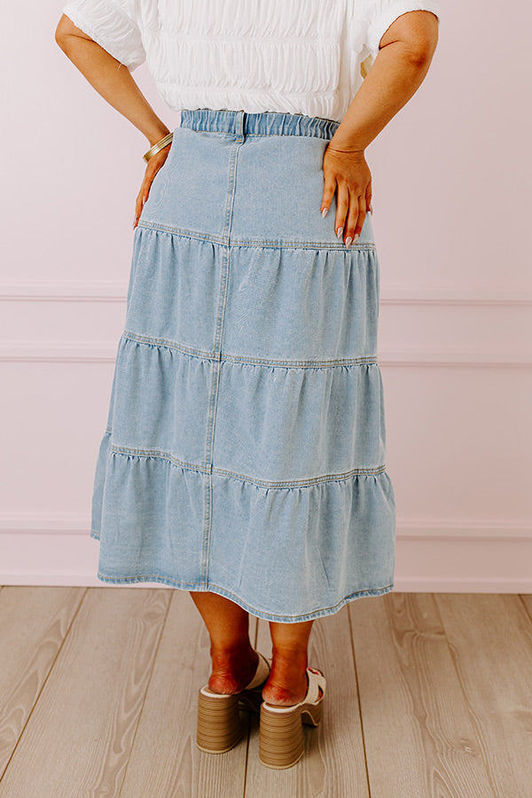 The Jacey Denim Skirt Curves