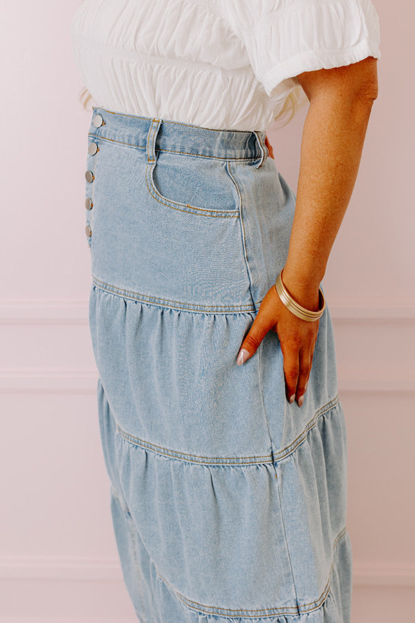 The Jacey Denim Skirt Curves