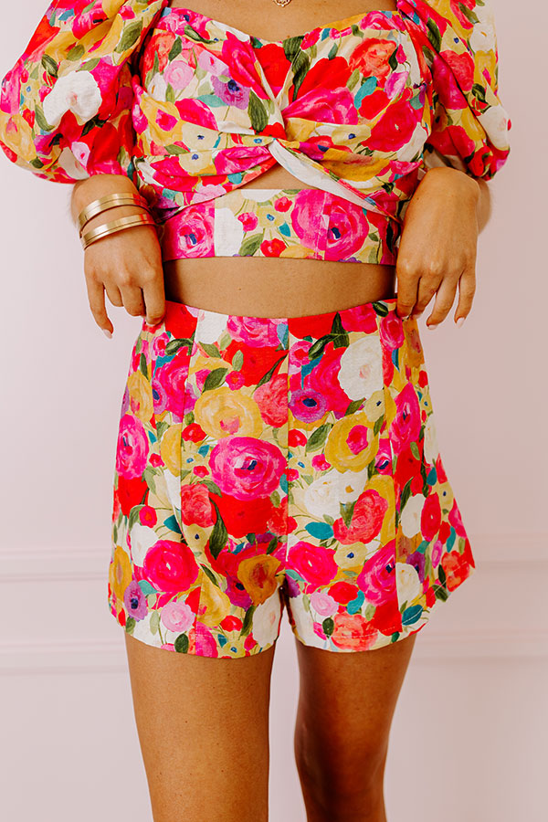 Pocket Full Of Roses High Waist Shorts