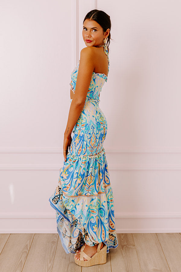 Aruba Getaway Smocked Maxi Dress