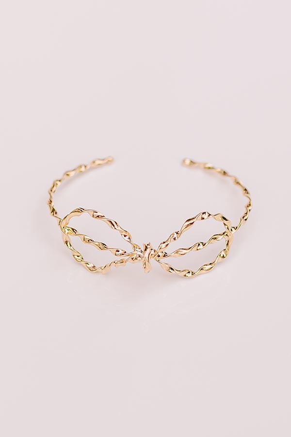 Lovely Little Bow Cuff Bracelet